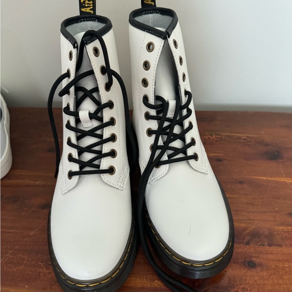 Womens Dr. Martens 1460 8-Eye Boot - White - Picture 2 of 5